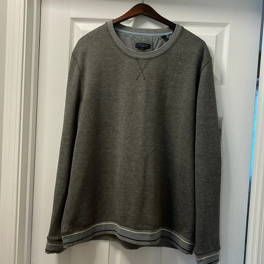 Ted Baker Gray Crewneck Sweater